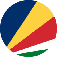 Seychellerna flagga knapp png