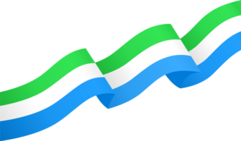 sierra leone drapeau vague png