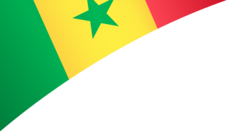 Senegal Flagge Welle png