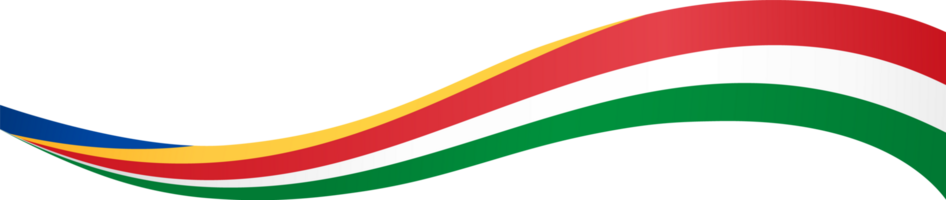 Seychellen Flagge Welle png