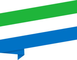 Sierra leone Flagge Welle png