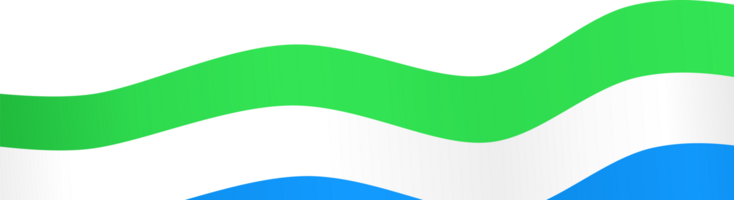 Sierra Leone flag wave png