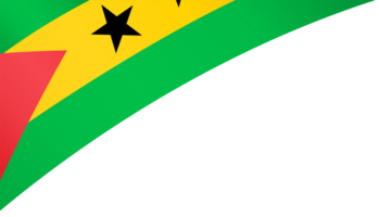 Sao Tome and Principe flag wave png