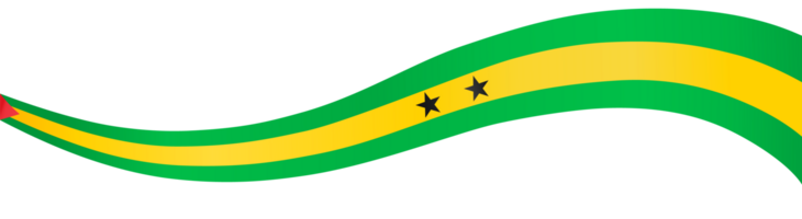 Sao Tome and Principe flag wave png