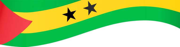 Sao Tome and Principe flag wave png