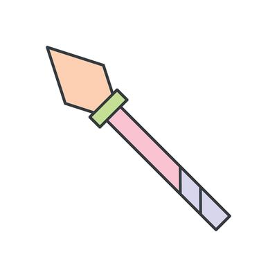 Spear icon design templates simple and modern concept