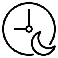 moon line icon vector