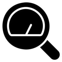 magnifying glass glyph icon vector