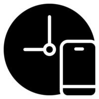 handphone glyph icon vector