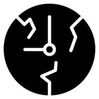 broken glyph icon vector