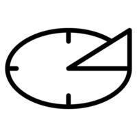 sun clock line icon vector