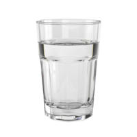 Generated AI Water Glass isolated on transparent background png