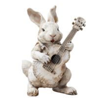 generiert ai glücklich Singen Hase isoliert auf transparent Hintergrund png