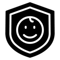 shield glyph icon vector