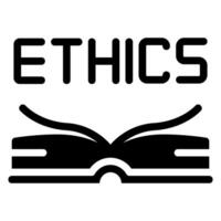 ethics glyph icon vector