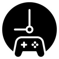 joystick glyph icon vector