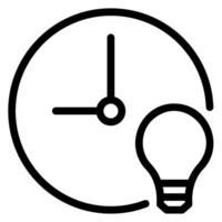 idea line icon vector