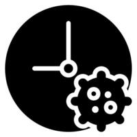 virus glyph icon vector