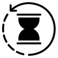 duration glyph icon vector