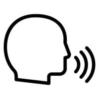 voice line icon vector