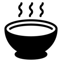 soup glyph icon vector