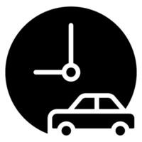 car glyph icon vector