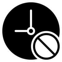 forbidden glyph icon vector