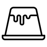 cake line icon vector