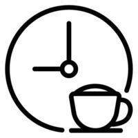 icono de línea de café vector