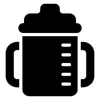 sippy cup glyph icon vector