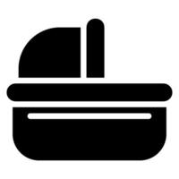 carrycot glyph icon vector