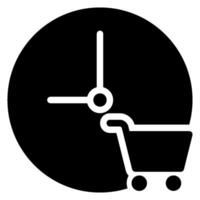 trolley glyph icon vector