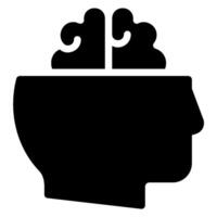 open minded glyph icon vector