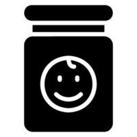 baby food glyph icon vector