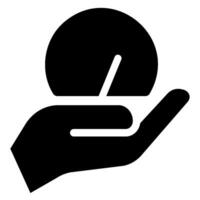 performance glyph icon vector