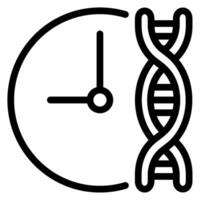 dna line icon vector