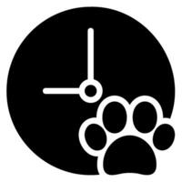 mascota glifo icono vector
