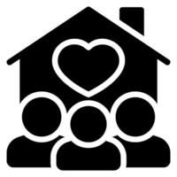 foster glyph icon vector