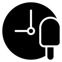 ice cream glyph icon vector