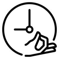 hand line icon vector