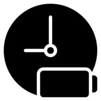 battery glyph icon vector