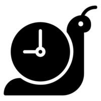 slowly glyph icon vector