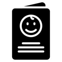 invitation glyph icon vector