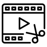 editing line icon vector
