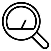 magnifying glass line icon vector