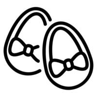 baby shoes line icon vector