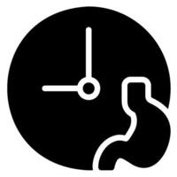 stomach glyph icon vector