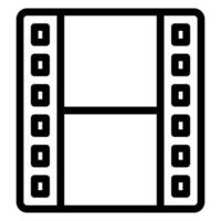 film strip line icon vector