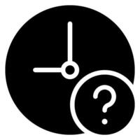 question mark glyph icon vector