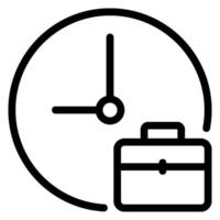 briefcase line icon vector